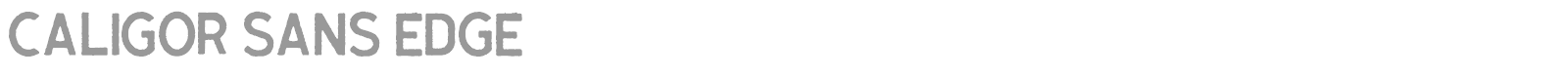 Caligor Sans font preview